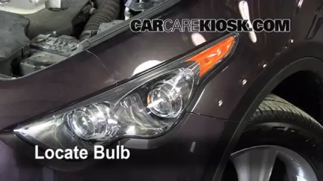 2010 Infiniti FX35 3.5L V6 Luces Luz de carretera (reemplazar foco) 